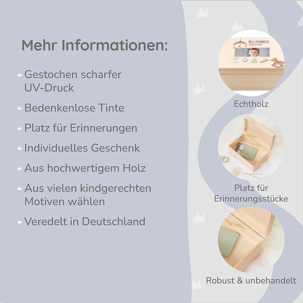 Erinnerungsbox Baby Daten - Muckelmeister
