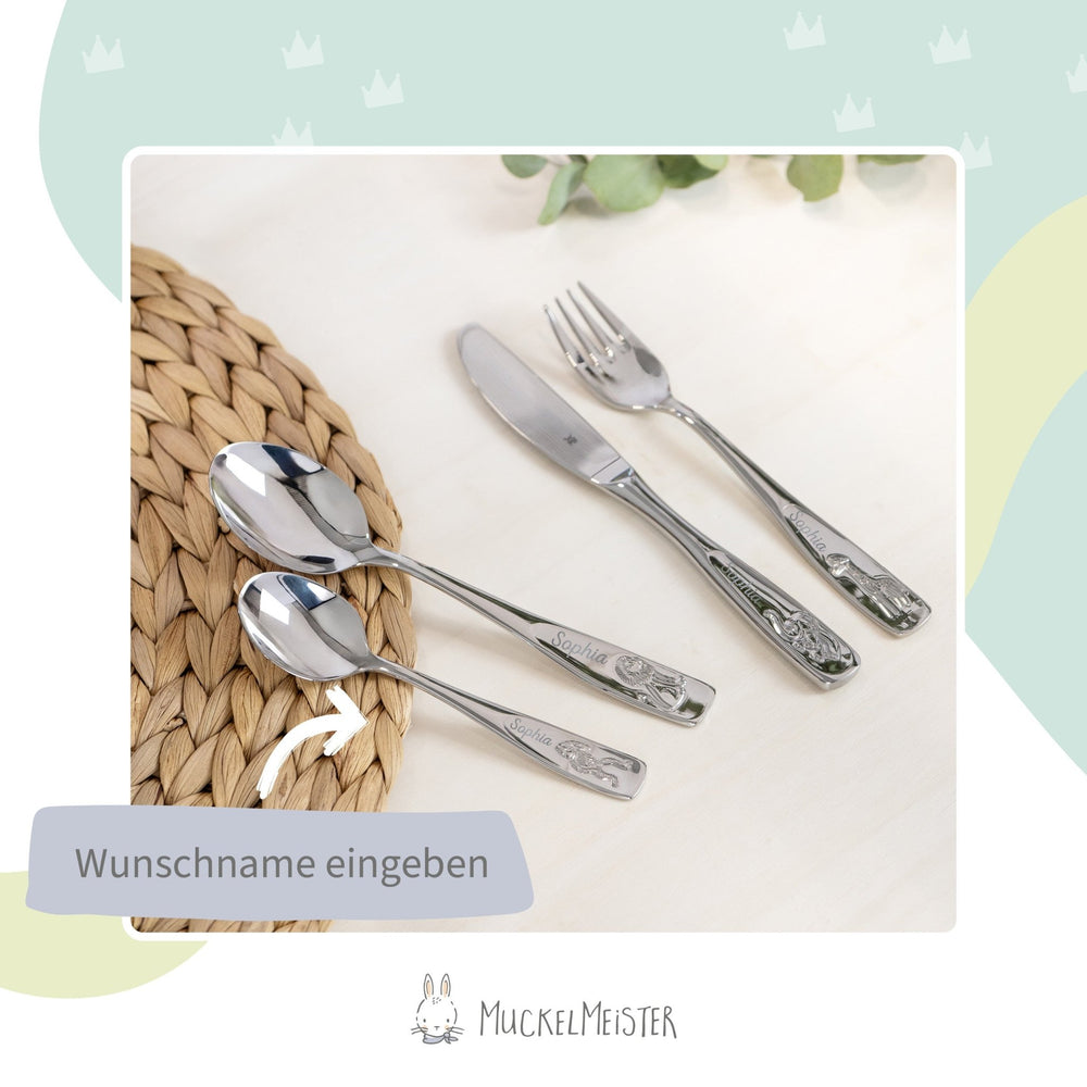WMF Kinderbesteck mit Gravur Tiere - Muckelmeister
