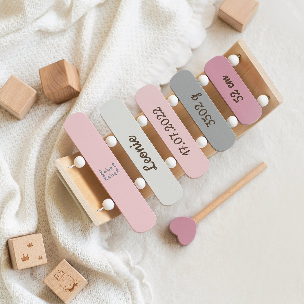 Xylophone aus Holz - Pink - Muckelmeister
