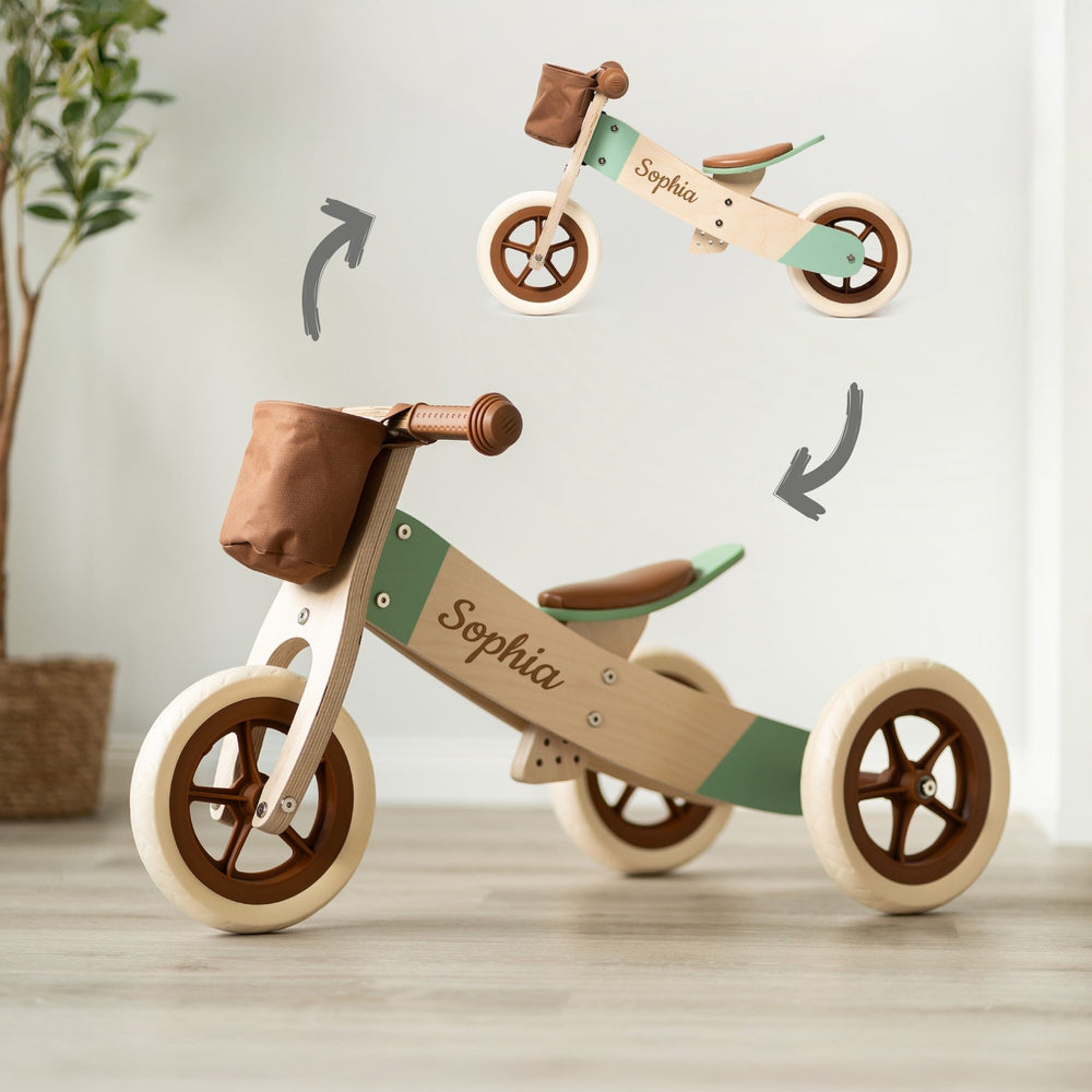 Laufrad Holz für Kinder - Karamellbraun - Muckelmeister