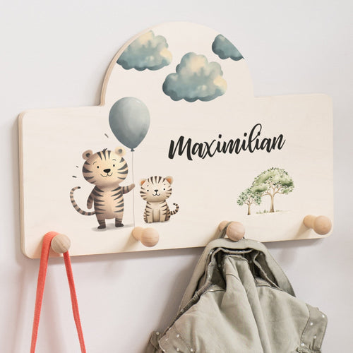 Kindergarderobe Personalisiert - Tiger