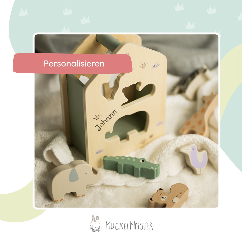 Holz-Sortierbox - Jungle Jambo - Muckelmeister