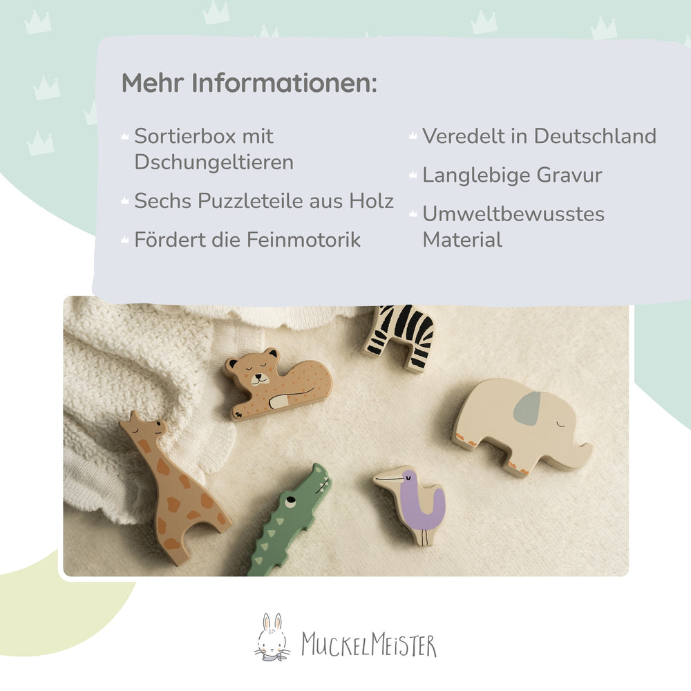 Holz-Sortierbox - Jungle Jambo - Muckelmeister