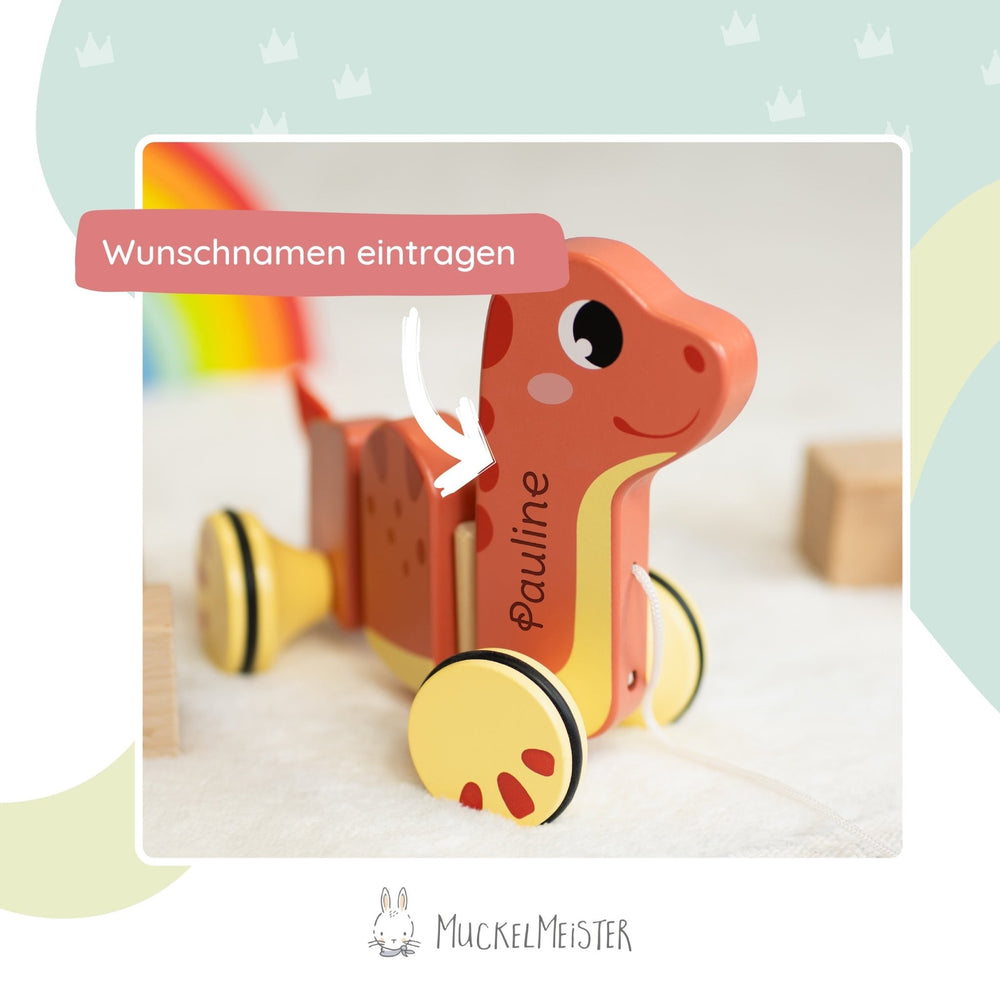 Nachziehtier Dino Personalisiert - Muckelmeister