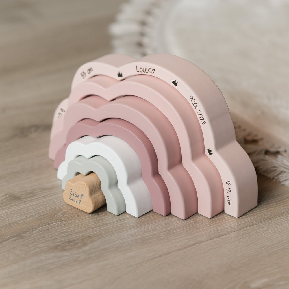 Stapel-Regenbogen Wolke Rosa