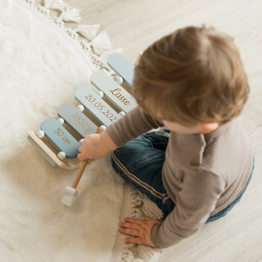 Xylophone aus Holz - Blau - Muckelmeister