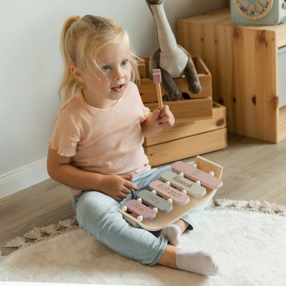 Xylophone aus Holz - Pink - Muckelmeister