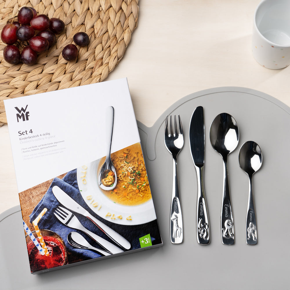 WMF Kinderbesteck mit Gravur Tiere - Muckelmeister