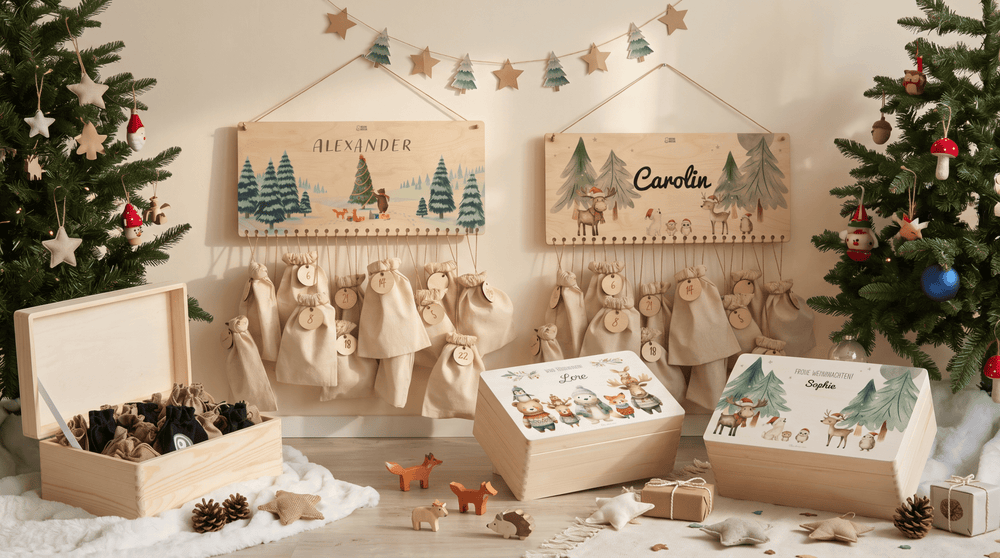 Personalisierte Adventskalender zum Befüllen