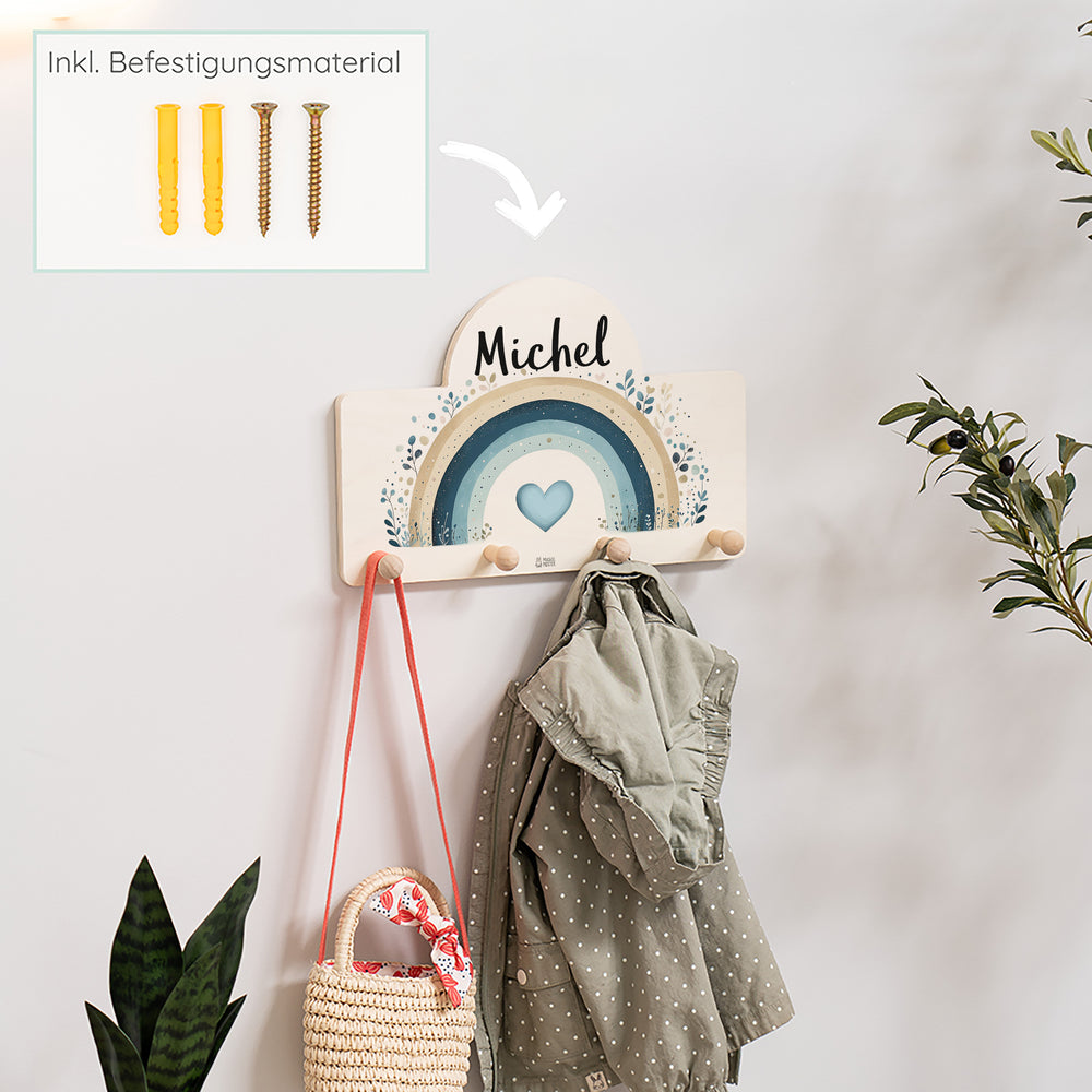 Personalisierte Messlatte + Garderobe 