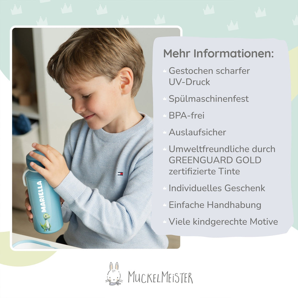 Mepal Trinkflasche Personalisiert - Dino - Muckelmeister