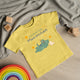 Personalisiertes Kinder T-Shirt mit Namen – Cooles Skateboard Krokodil - Muckelmeister