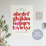 Personalisiertes Poster "I love you" - Valentinstag - Muckelmeister