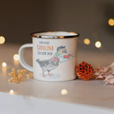 Personalisierte Emaille Tasse - Valentinstags Post Taube - Muckelmeister