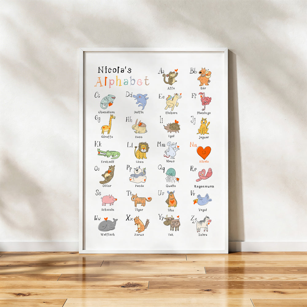 Personalisiertes ABC Poster 