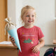 Personalisiertes Kinder T-Shirt mit Namen – Cooles Skateboard Krokodil - Muckelmeister