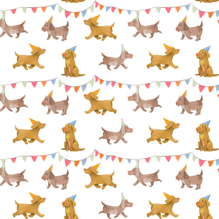 Personalisierter Bettbezug - Bettdecke 100x35cm - Hunde Parade - Muckelmeister