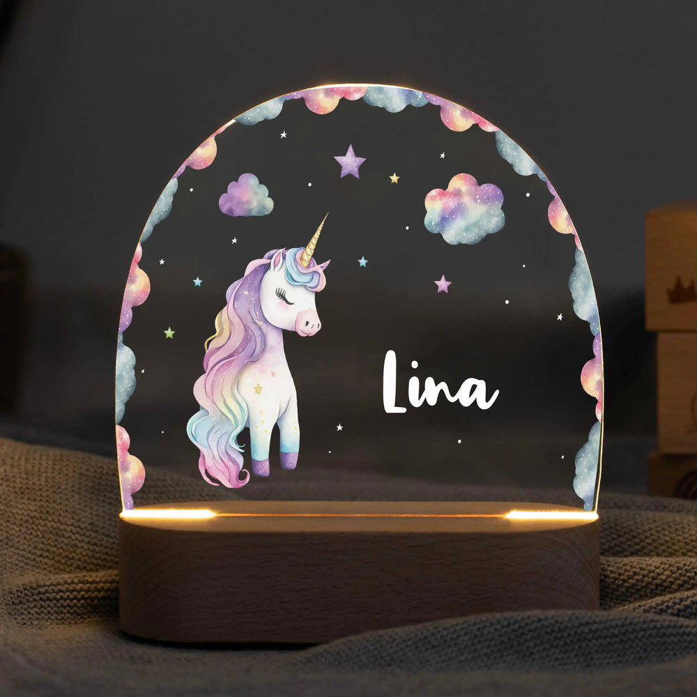 Nachtlicht Kinder personalisiert - Einhorn - Muckelmeister