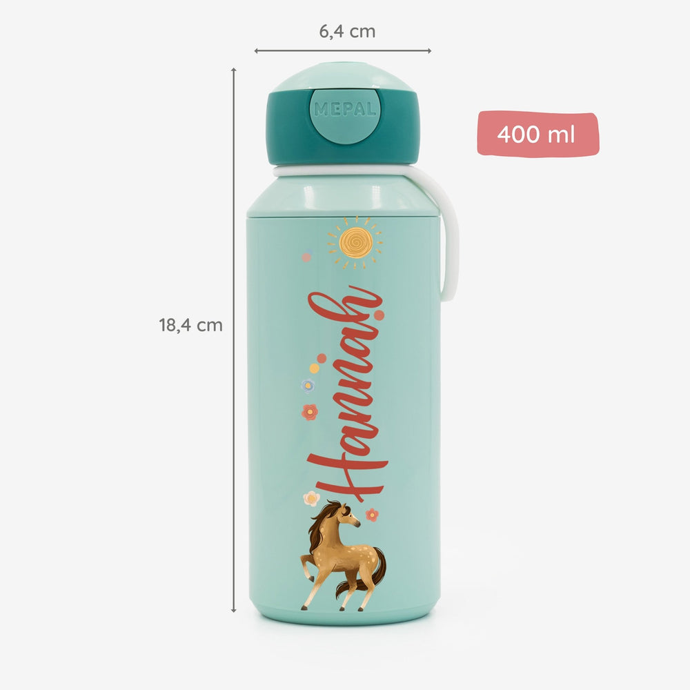 Mepal Trinkflasche Personalisiert - Pferdewiese - Muckelmeister
