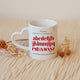 Personalisierte Tasse mit Herzhenkel- ABC 