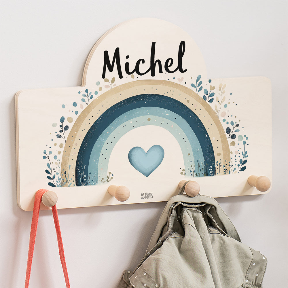 Personalisierte Messlatte + Garderobe 