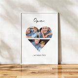 Personalisiertes Fotoposter "Opa Fotoherz" - Muckelmeister