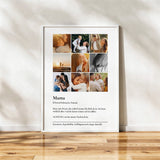 Personalisiertes Fotoposter "Mama Momente" - Muckelmeister