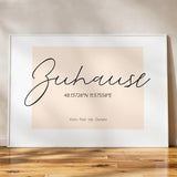 Personalisiertes Poster "Zuhause" - Muckelmeister