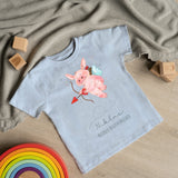 Klassisches T-Shirt kurzärmlig - Valentinstags Schweinchen - Muckelmeister