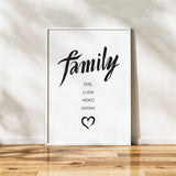 Personalisiertes Poster "Family" - Muckelmeister