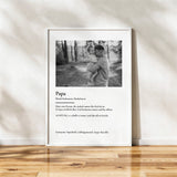 Personalisiertes Fotoposter "dein Papa" - Muckelmeister