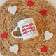 Personalisierte Tasse mit Herzhenkel- ABC 