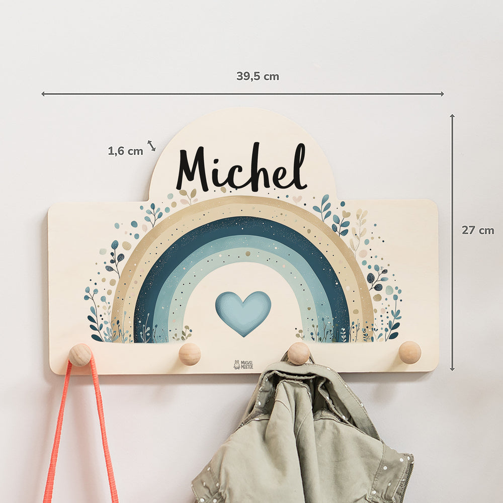 Personalisierte Messlatte + Garderobe 