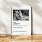 Personalisiertes Fotoposter "Mama Definition" - Muckelmeister