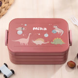 Mepal Brotdose personalisiert - Bento - "Dinos Weltraum" - Muckelmeister