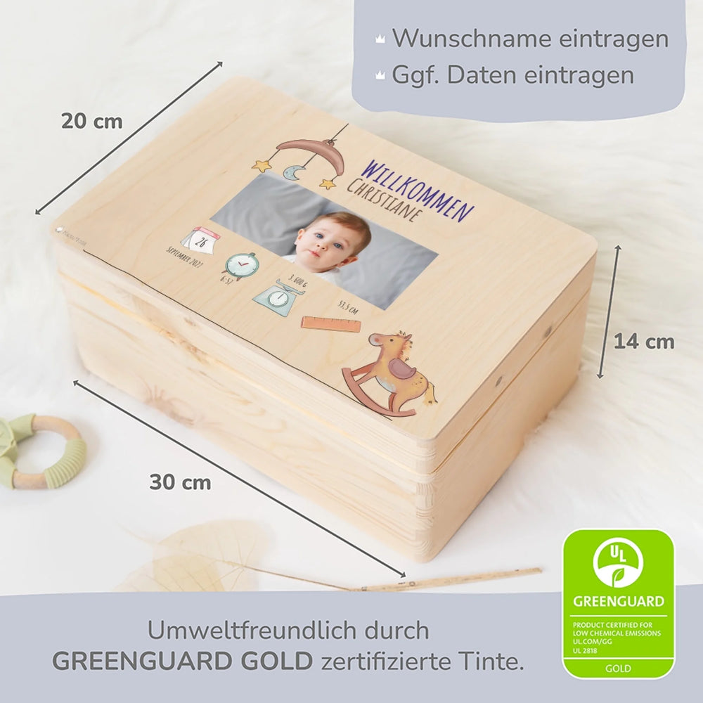 Erinnerungsbox Baby Daten - Muckelmeister
