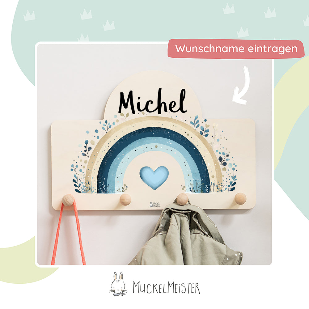 Personalisierte Messlatte + Garderobe 