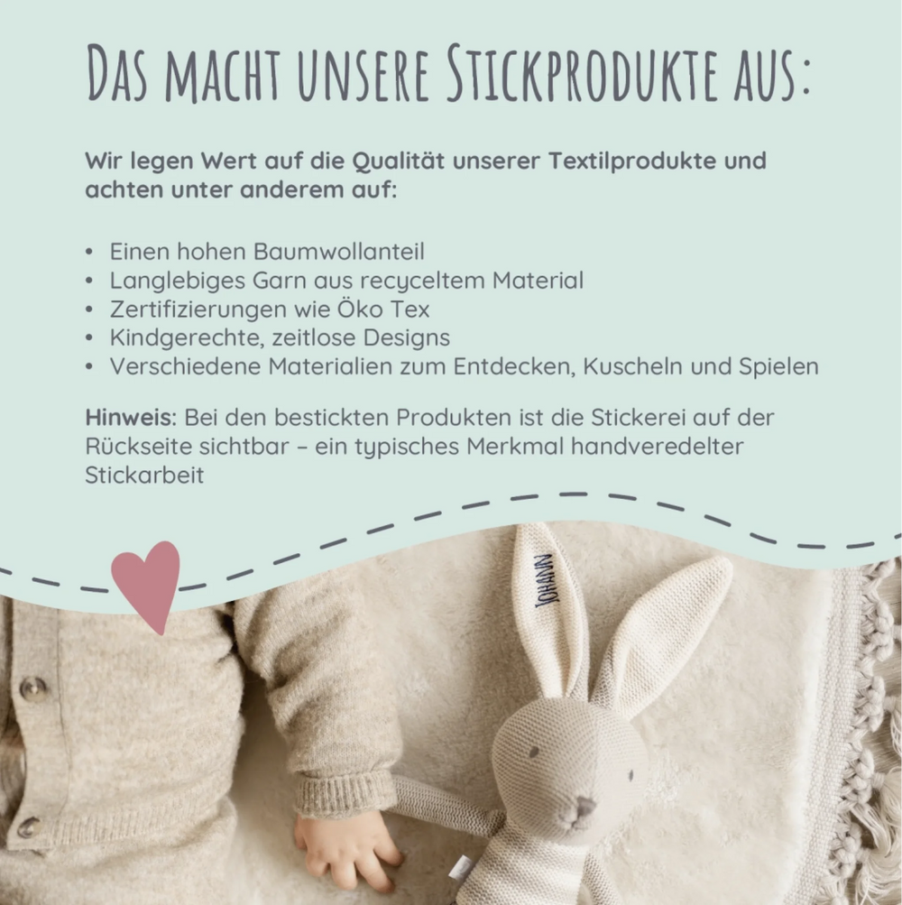 Personalisiertes Set zur Geburt - Erinnerungsbox, Nachtlicht, Schmusetuch - Muckelmeister