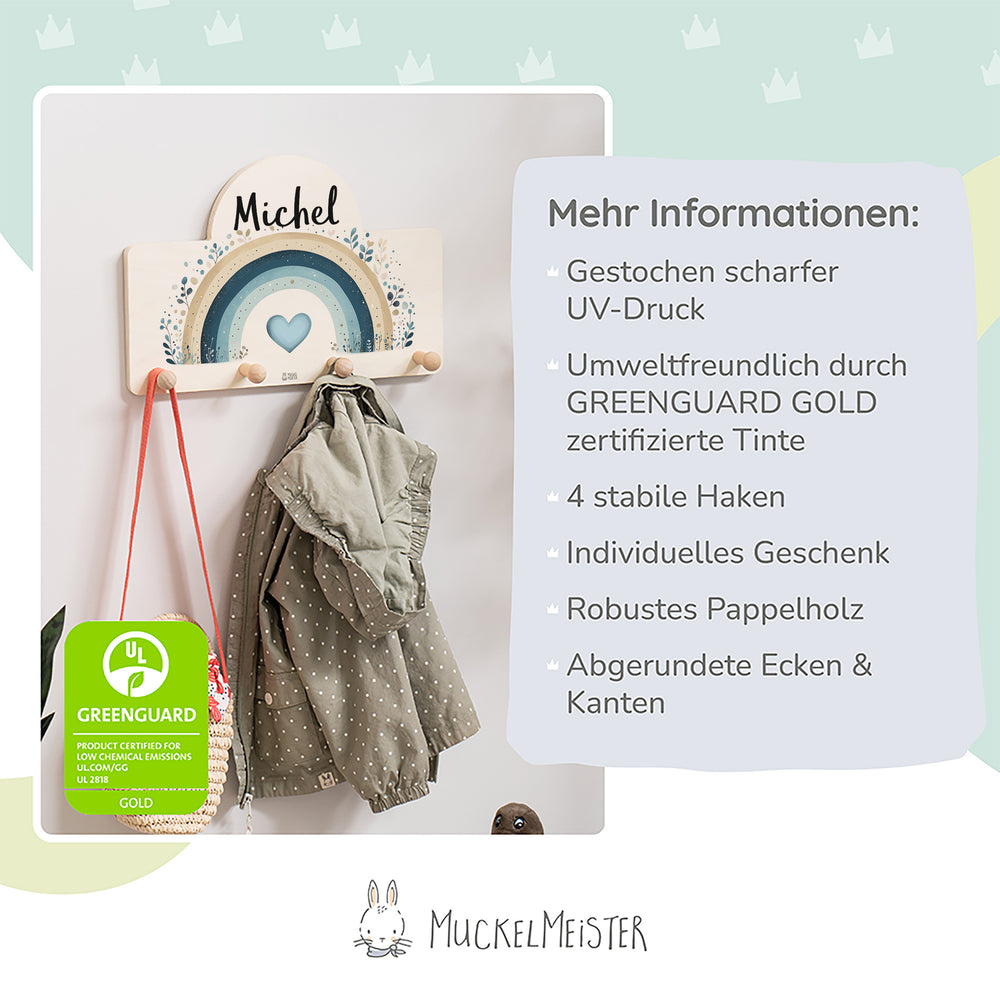 Personalisierte Messlatte + Garderobe 