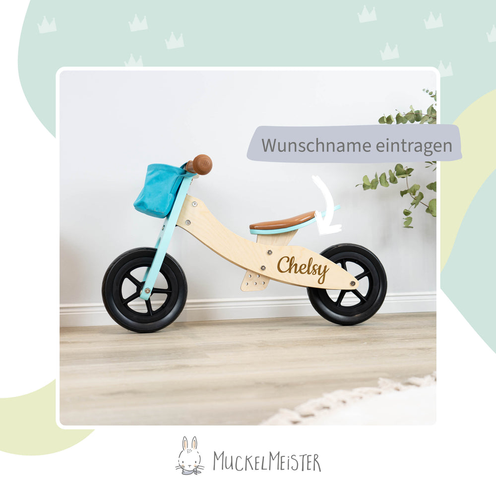 Laufrad Holz für Kinder - Personalisierbar - Muckelmeister