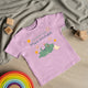 Personalisiertes Kinder T-Shirt mit Namen – Cooles Skateboard Krokodil - Muckelmeister