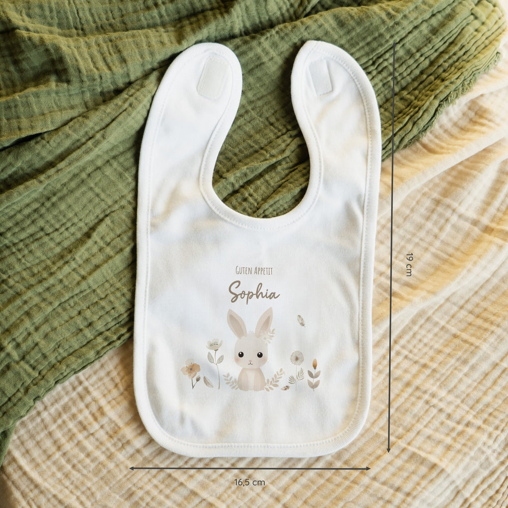 Personalisiertes Lätzchen - Hase Boho - Muckelmeister
