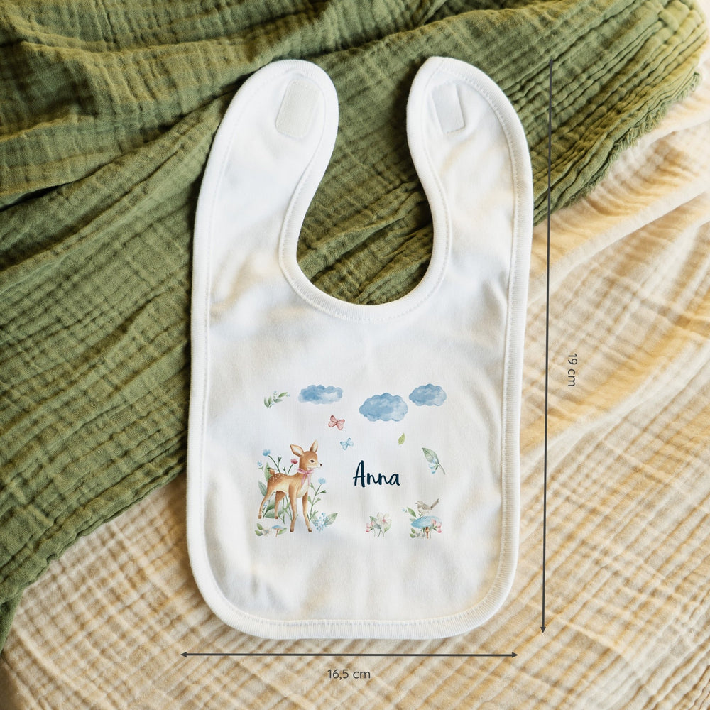 Personalisiertes Lätzchen - Rehkitz - Muckelmeister