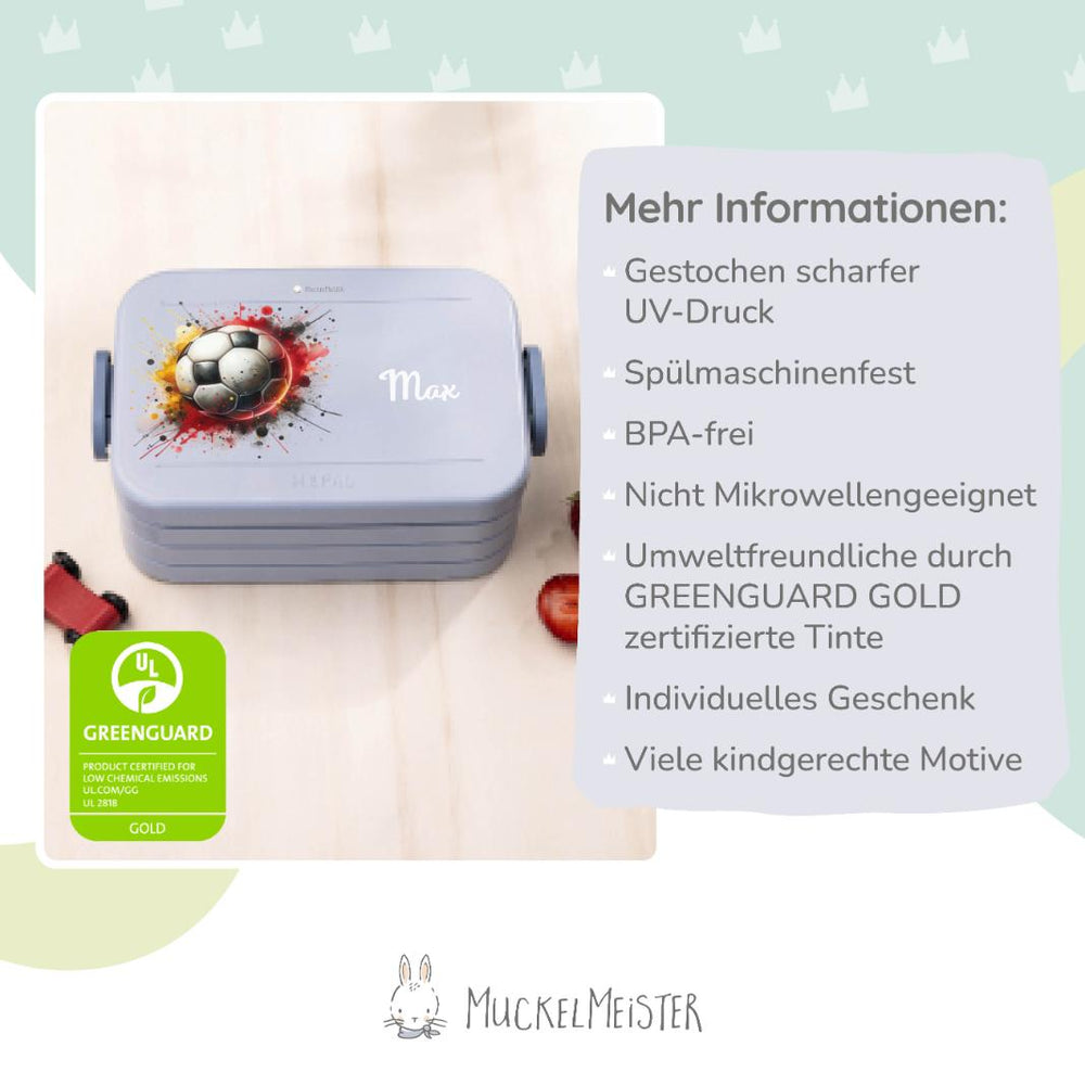 Mepal Brotdose Personalisiert - Take a Break - Fußball - Muckelmeister