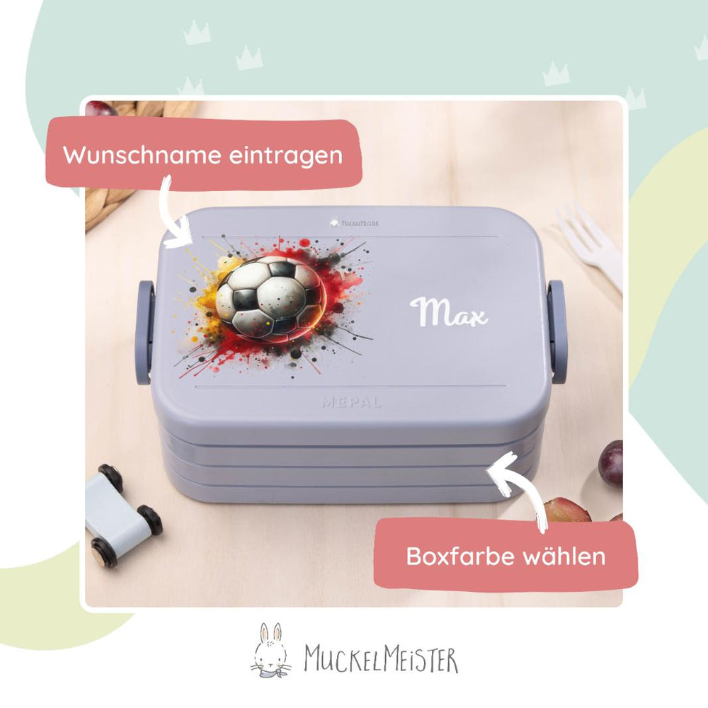 Mepal Brotdose Personalisiert - Take a Break - Fußball - Muckelmeister