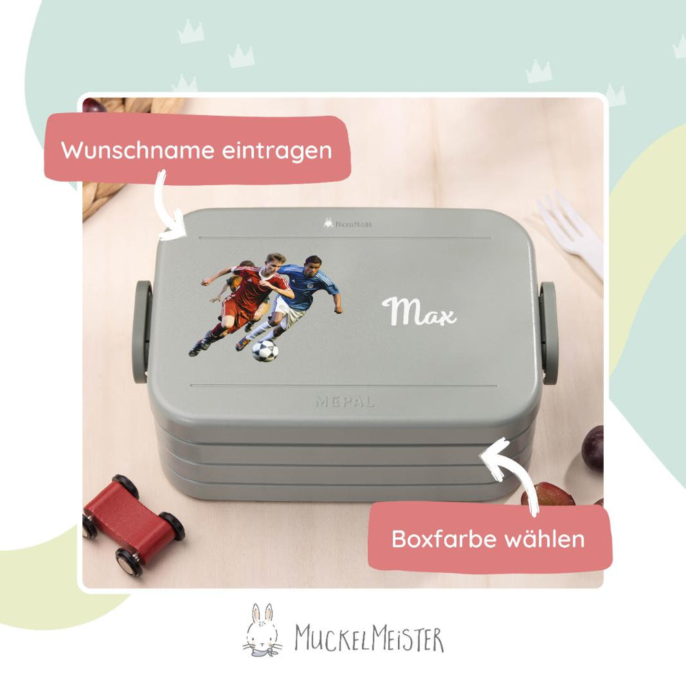 Mepal Brotdose Personalisiert - Take a Break - Fußballer - Muckelmeister