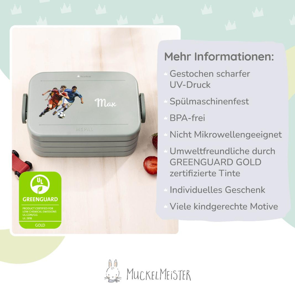 Mepal Brotdose Personalisiert - Take a Break - Fußballer - Muckelmeister
