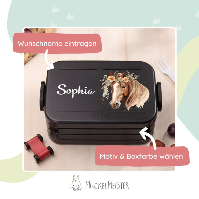 Mepal Brotdose Personalisiert - Take a Break - Pferd 