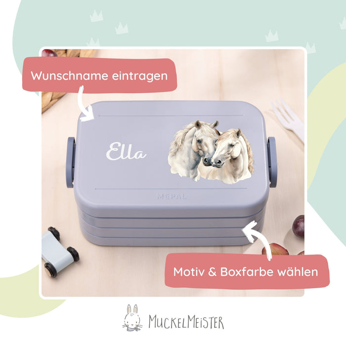 Mepal Brotdose Personalisiert - Take a Break - Pferde