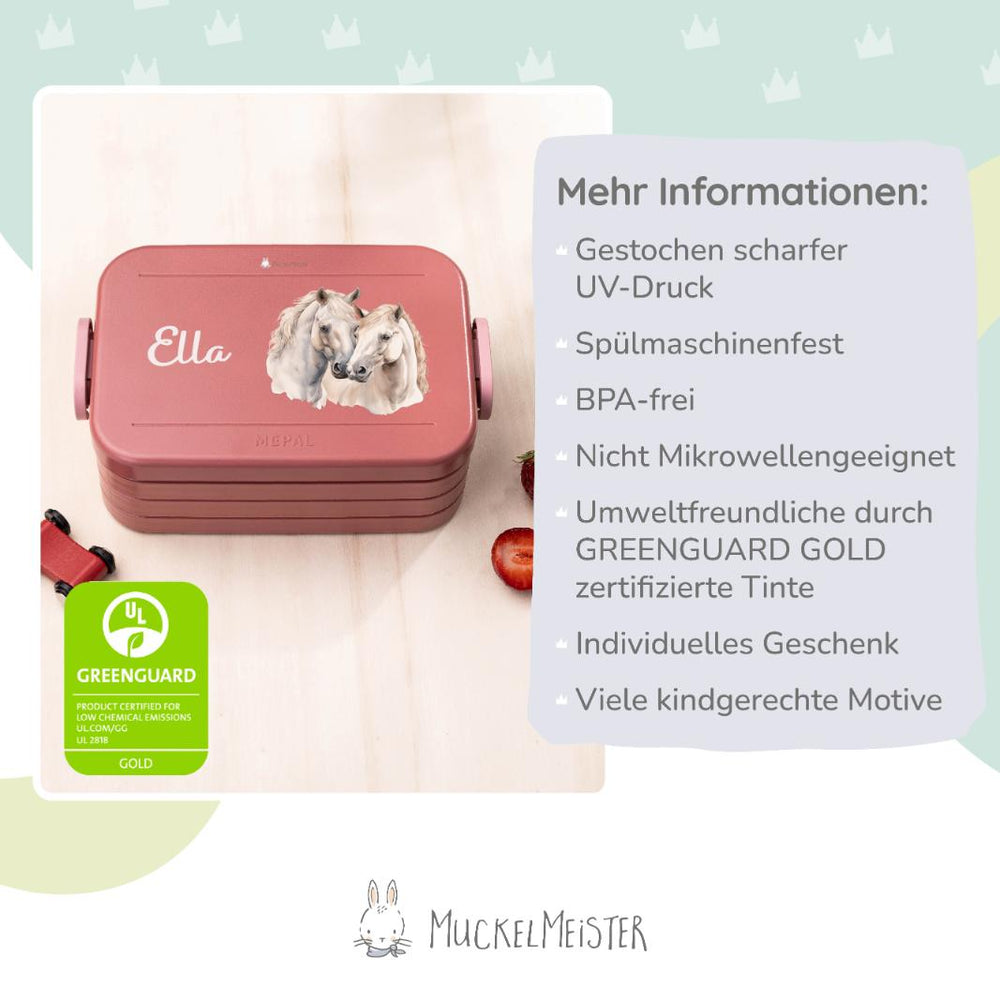 Mepal Brotdose Personalisiert - Take a Break - Pferde - Muckelmeister